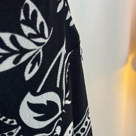 Vintage Le Château Black Mesh Asymmetric Dress Medium - Picture 5 of 7